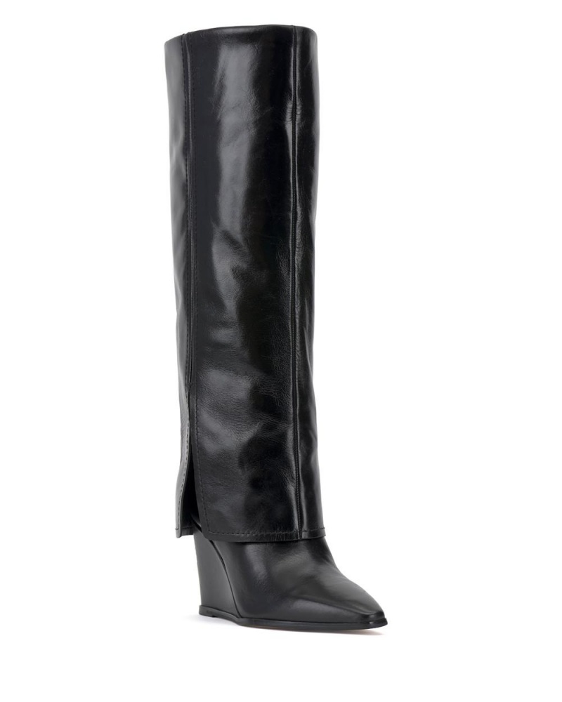 Botas Cuña Vince Camuto Tibani Mujer Negras | 638-PCADRV