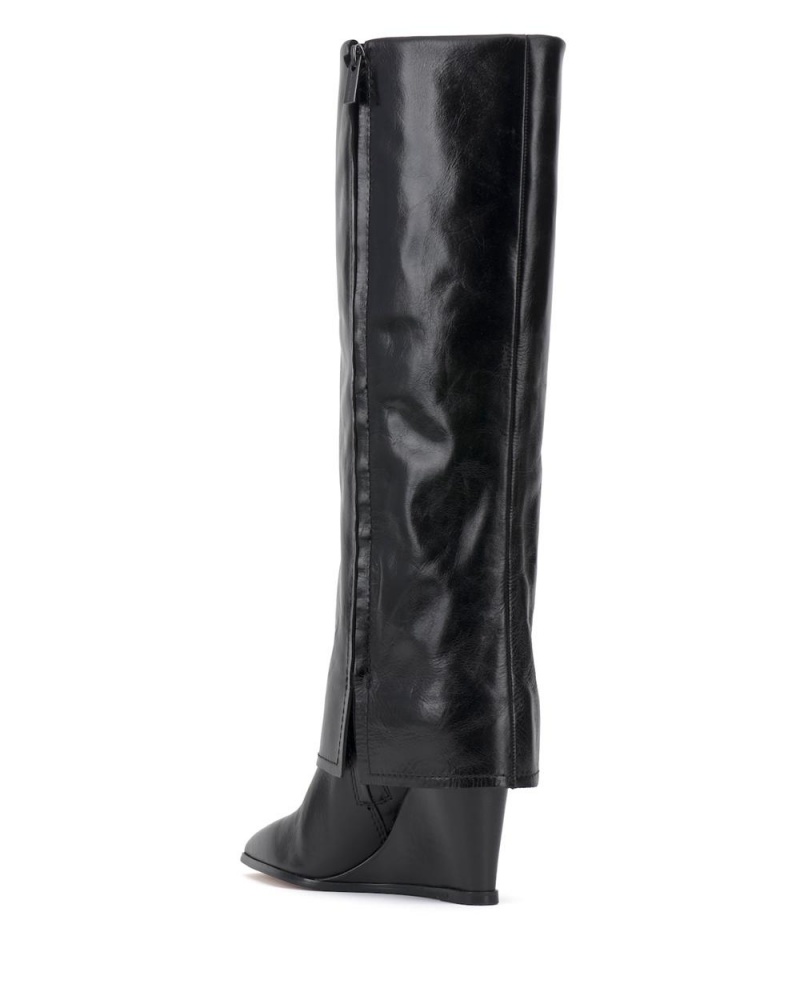 Botas Cuña Vince Camuto Tibani Mujer Negras | 638-PCADRV