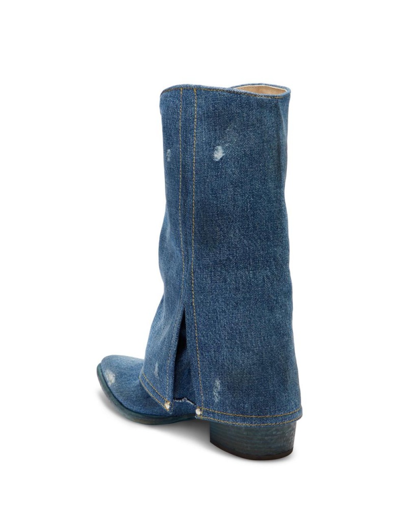 Botas Cuero Vince Camuto Franns Mujer Azules | 836-QODYUS