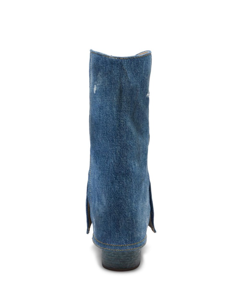 Botas Cuero Vince Camuto Franns Mujer Azules | 836-QODYUS