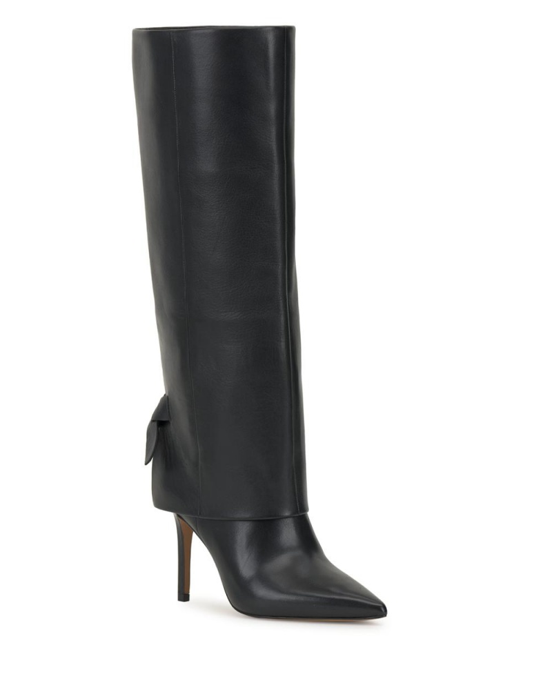 Botas Cuero Vince Camuto Kammitie Mujer Negras | 732-TPJAIB