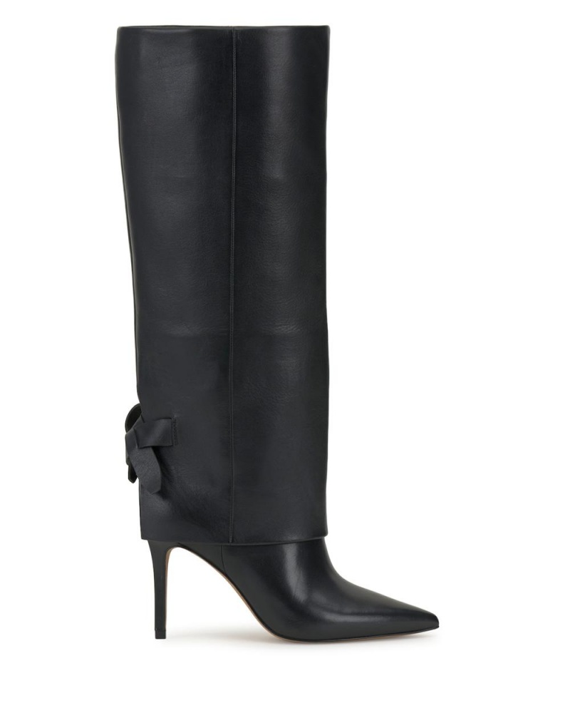 Botas Cuero Vince Camuto Kammitie Mujer Negras | 732-TPJAIB