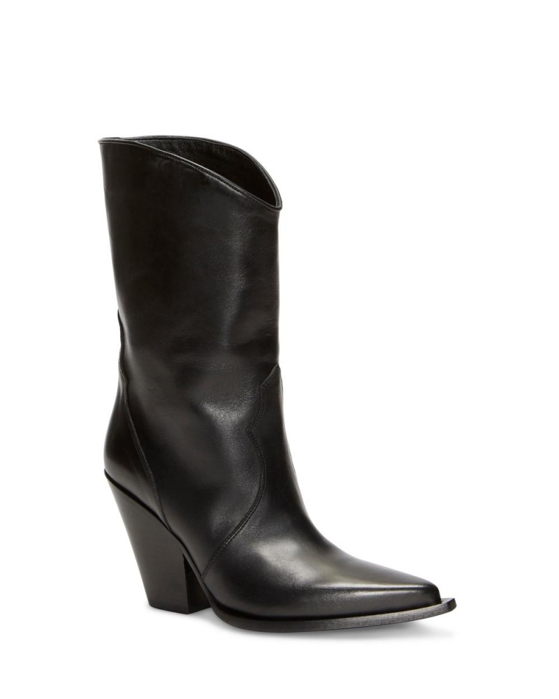 Botas Cuero Vince Camuto Pattia Mujer Negras | 521-KNXPDZ