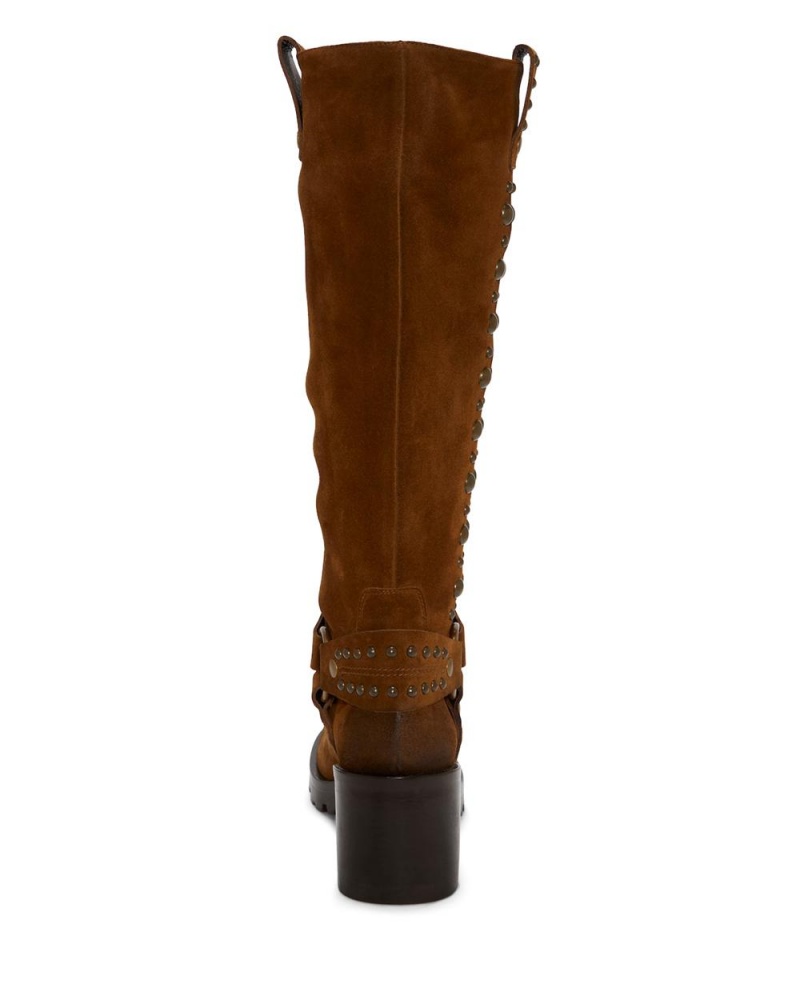 Botas Cuero Vince Camuto Valira Mujer Marrones | 958-TPWZNG