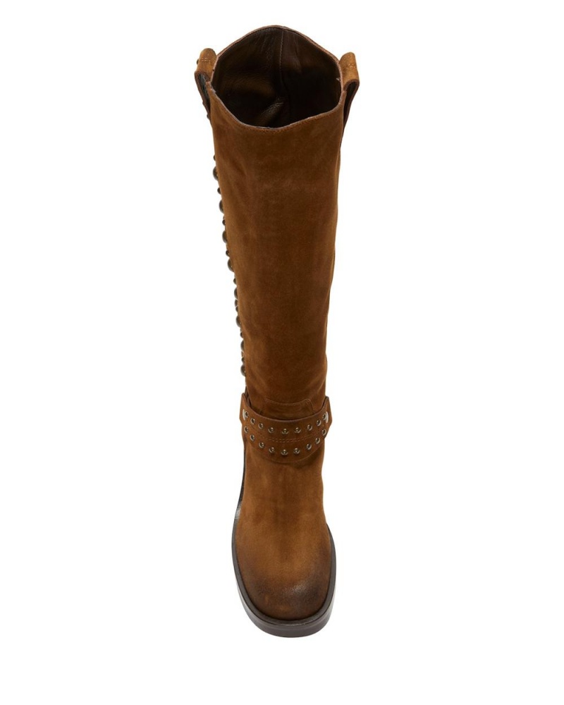 Botas Cuero Vince Camuto Valira Mujer Marrones | 958-TPWZNG