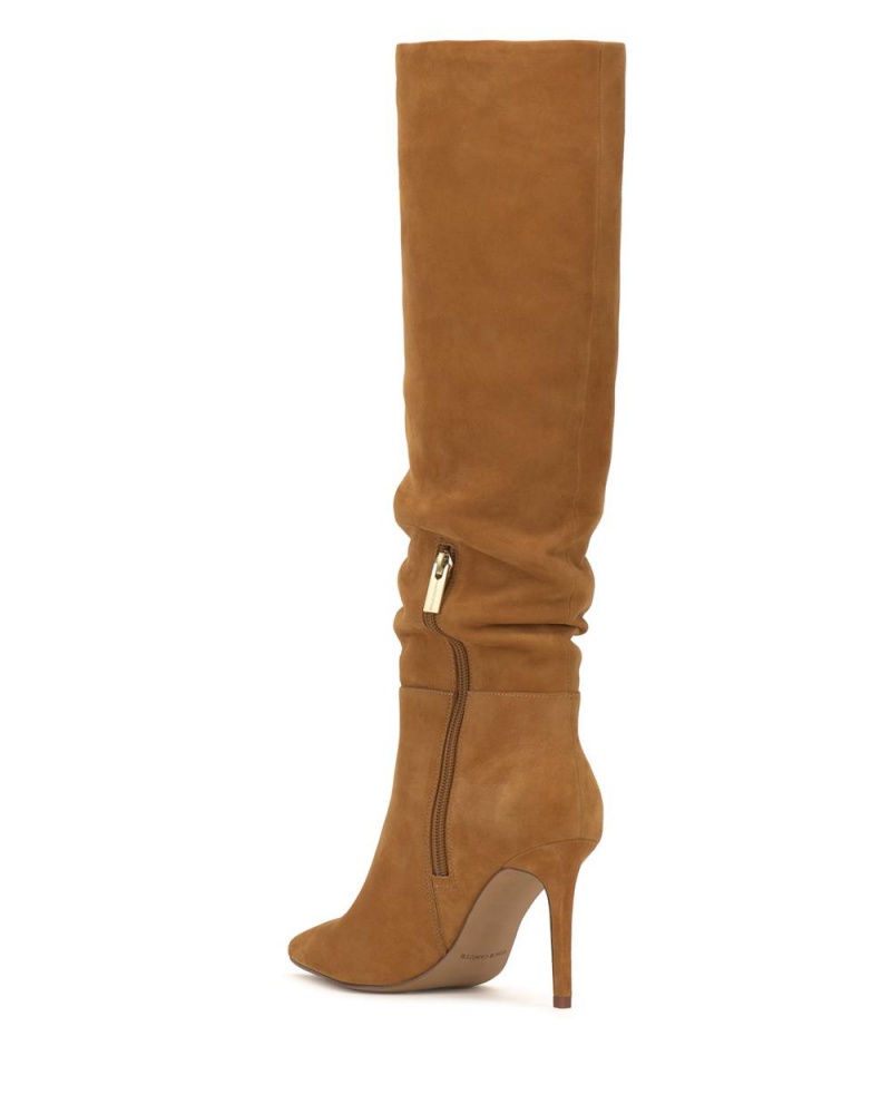 Botas Hasta La Rodilla Vince Camuto Kashleigh Mujer Golden Rod Suede | 430-BMGRAK