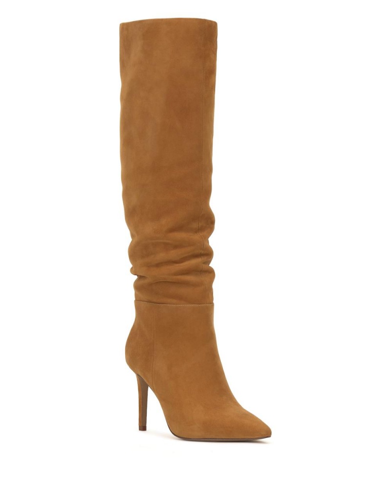 Botas Hasta La Rodilla Vince Camuto Kashleigh Mujer Golden Rod Suede | 430-BMGRAK