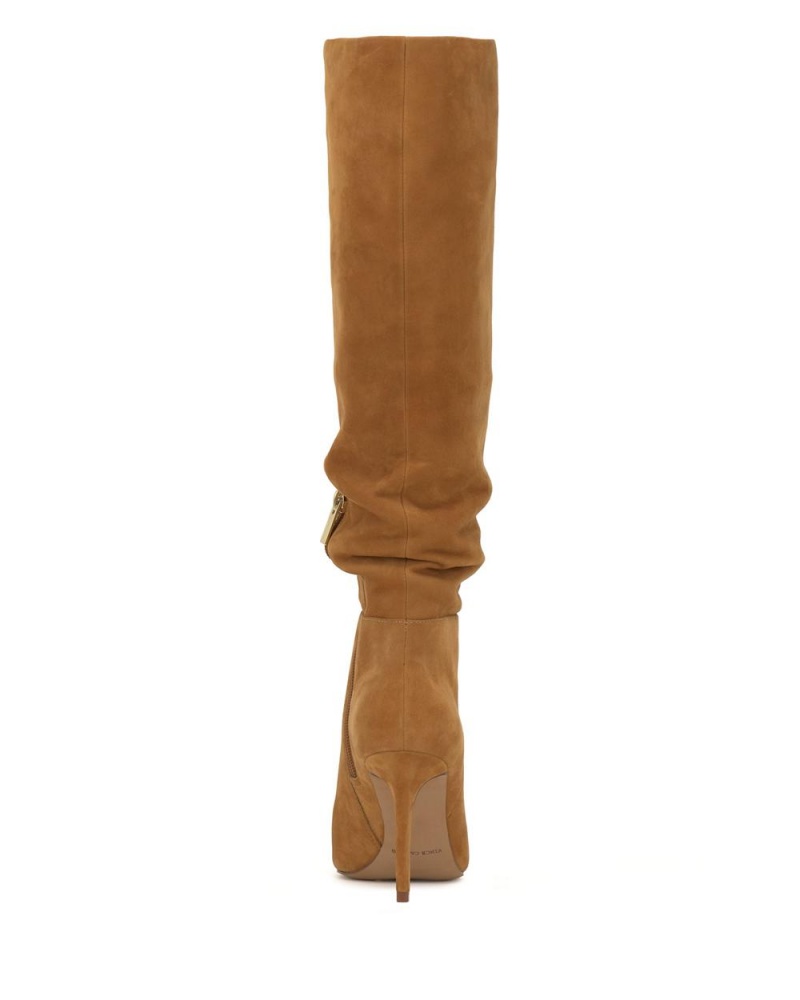 Botas Hasta La Rodilla Vince Camuto Kashleigh Mujer Golden Rod Suede | 430-BMGRAK