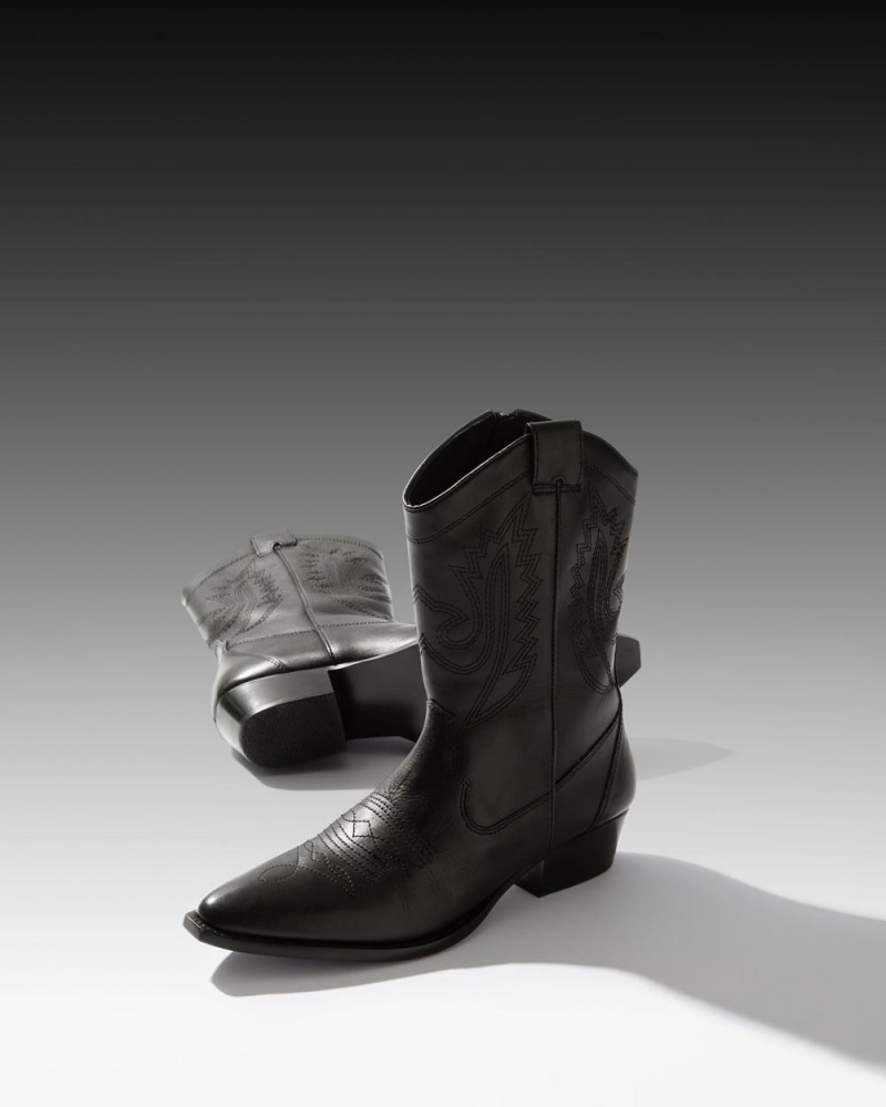 Botas Media Pierna Vince Camuto Menkara Mujer Negras | 531-QZSIFD