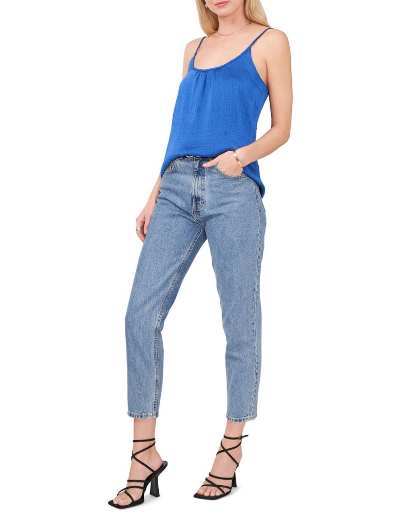 Camiseta Tirantes Vince Camuto Ruched Braid-Detail Mujer Azules | 987-NAXVIS