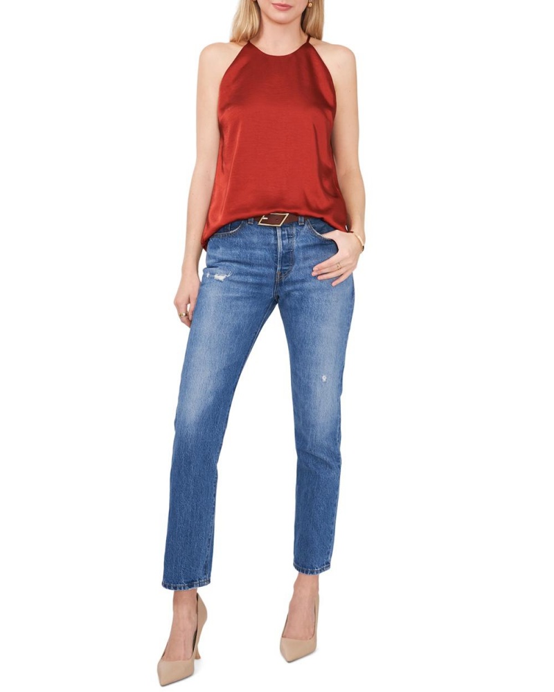 Camiseta Tirantes Vince Camuto Satin Mujer Rojas | 089-LDEKMF