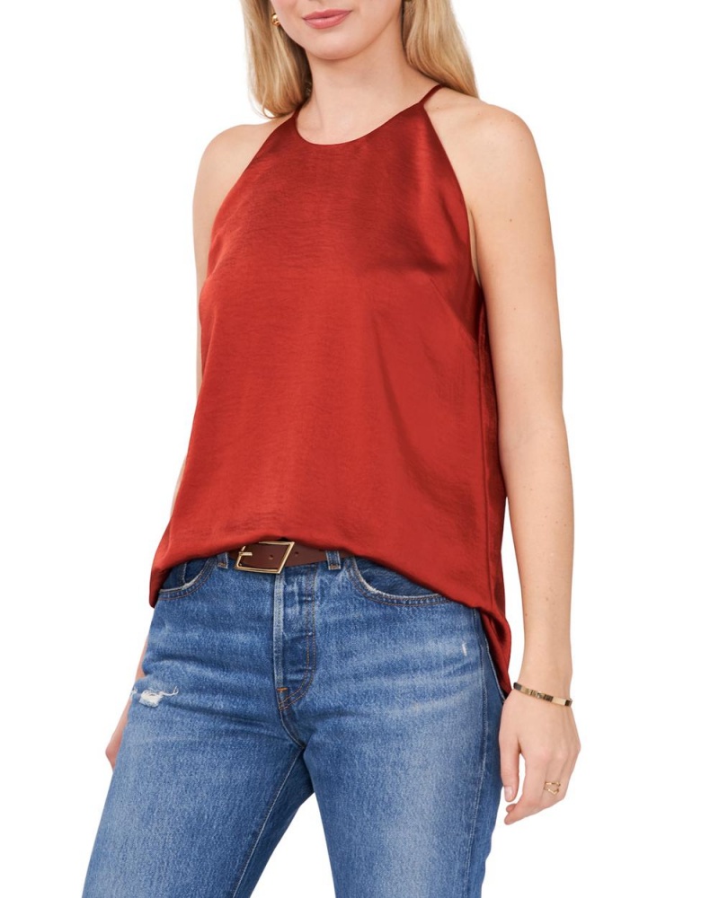 Camiseta Tirantes Vince Camuto Satin Mujer Rojas | 089-LDEKMF