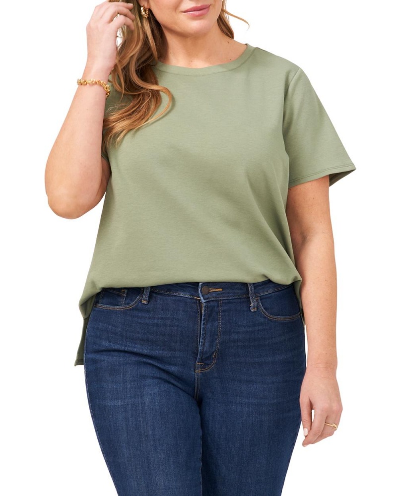 Camiseta Vince Camuto Knit (Plus Size) Mujer Verde | 972-IWPVFU