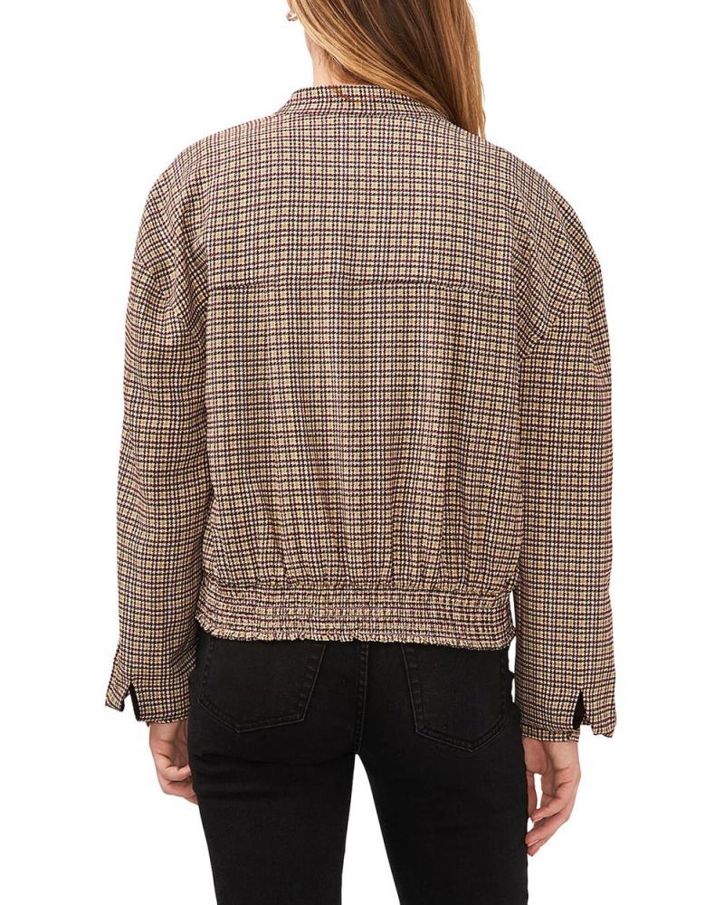 Casacas Vince Camuto Plaid Oversize Mujer Marrones | 509-MGIOUL