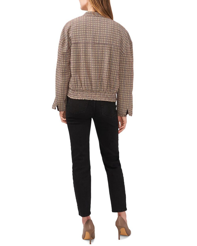 Casacas Vince Camuto Plaid Oversize Mujer Marrones | 509-MGIOUL