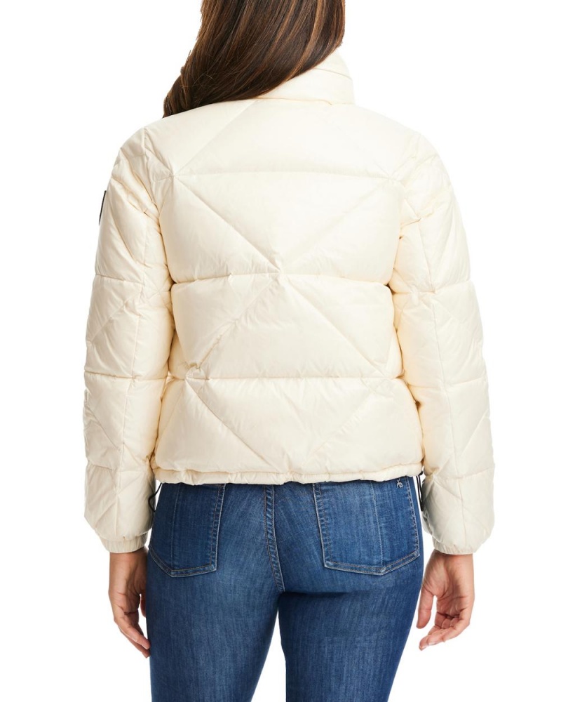 Casacas Vince Camuto Triangle Acolchado Puffer Mujer Blancas | 126-HAVNFM