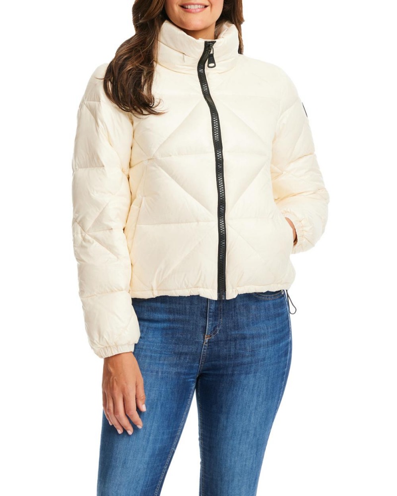 Casacas Vince Camuto Triangle Acolchado Puffer Mujer Blancas | 126-HAVNFM