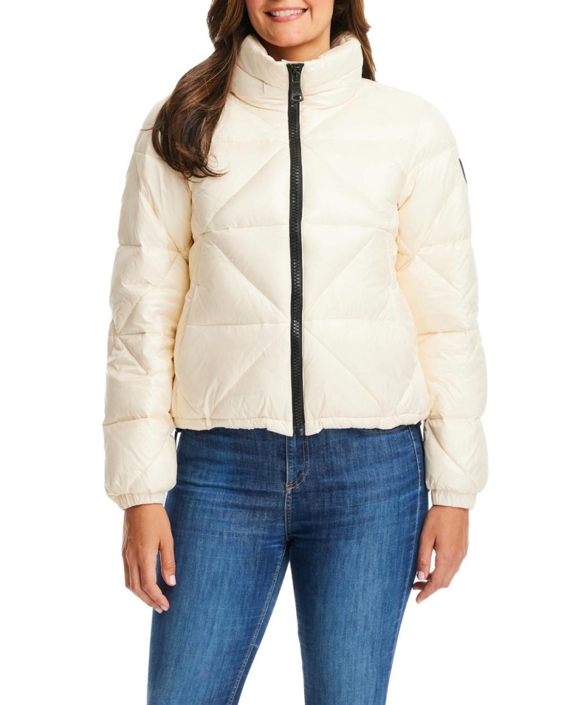 Casacas Vince Camuto Triangle Acolchado Puffer Mujer Blancas | 126-HAVNFM