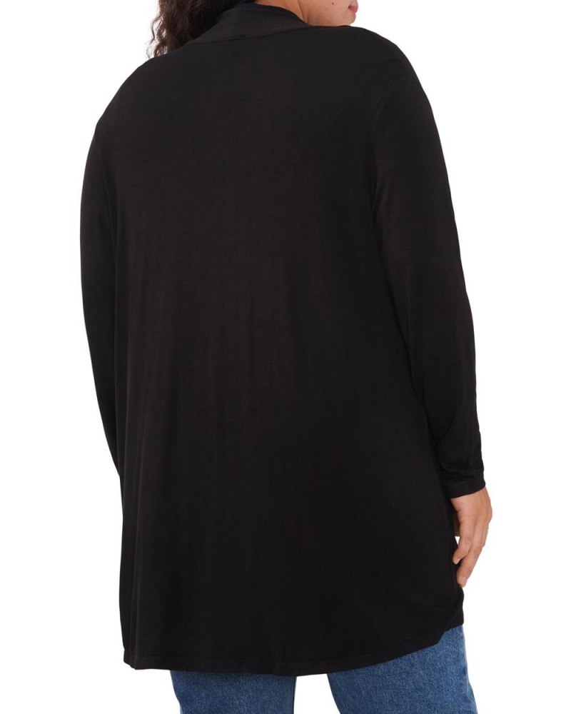 Cárdigan Vince Camuto Open-Front Cardigan (Plus Size) Mujer Negras | 865-ZELCYV