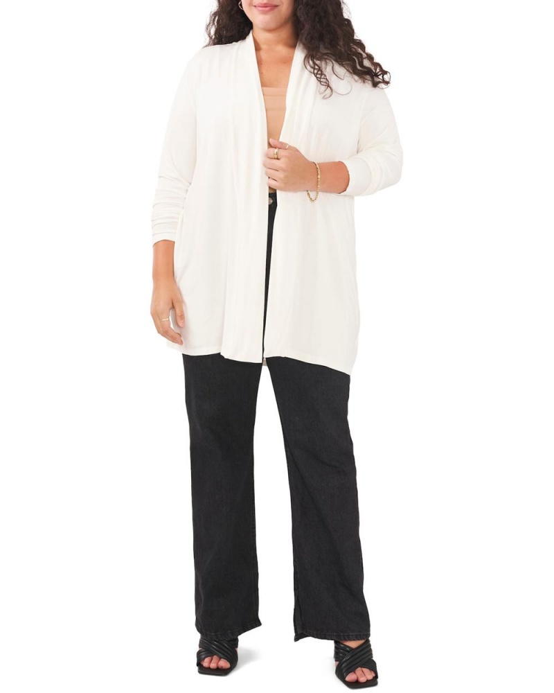 Cárdigan Vince Camuto Open-Front Cardigan (Plus Size) Mujer Blancas | 065-JOVKBM