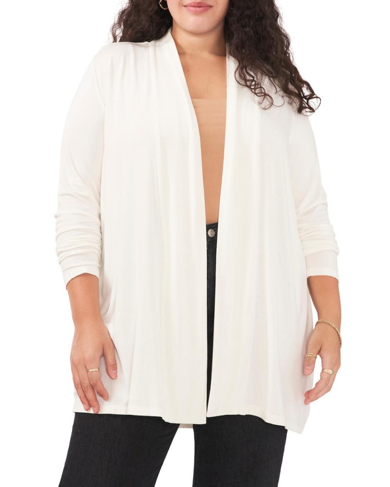 Cárdigan Vince Camuto Open-Front Cardigan (Plus Size) Mujer Blancas | 065-JOVKBM