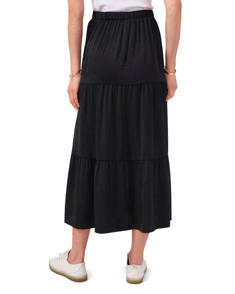 Falda Vince Camuto Tiered Maxi Mujer Negras | 509-JHNKUG