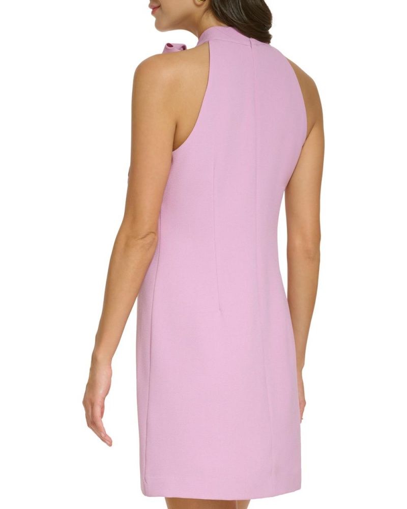 Mini Vestido Vince Camuto Bow-Neck Mujer Moradas | 240-AHBVYX