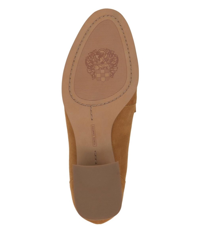 Mocasines Vince Camuto Carissla Mujer Golden Rod Suede | 453-ZILWCJ