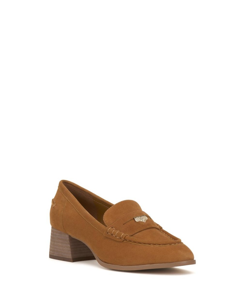 Mocasines Vince Camuto Carissla Mujer Golden Rod Suede | 453-ZILWCJ