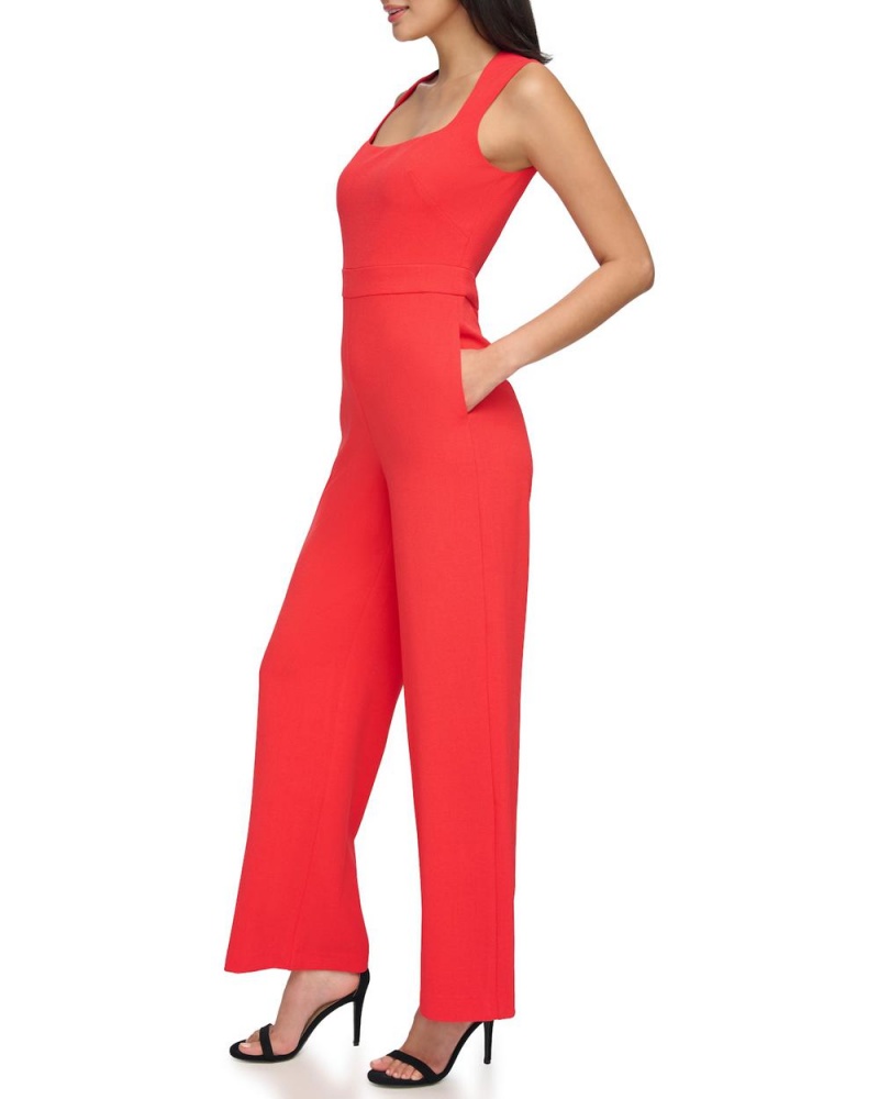 Mono Vince Camuto Cutout-Back Directo-Leg Mujer Rojas Mango | 567-UNLCKM