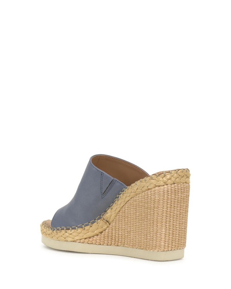 Mulas Vince Camuto Brissia Wedge Mujer Azules | 837-UQJOXD