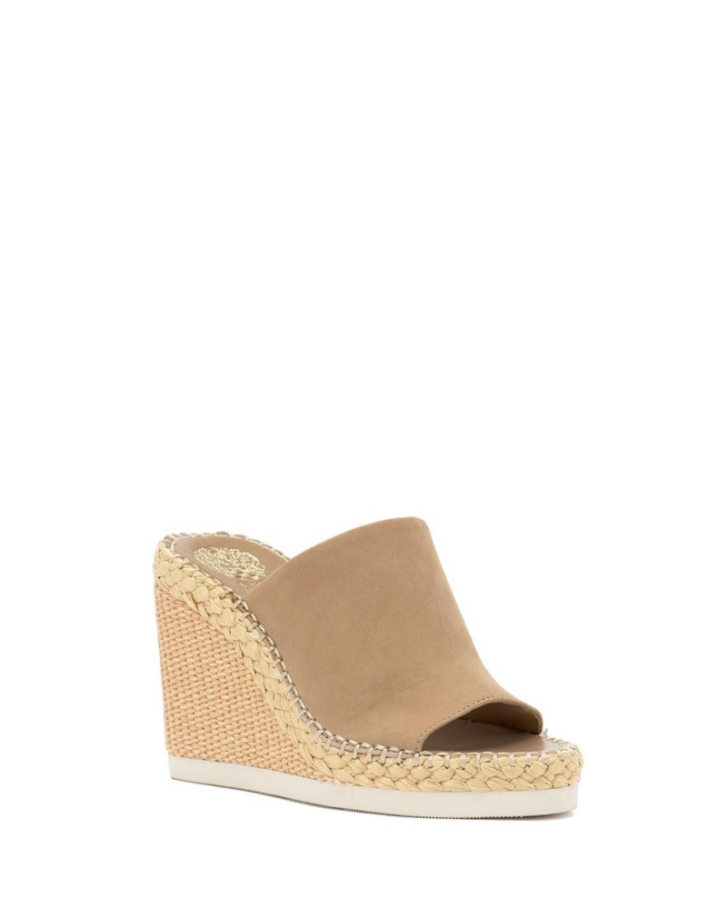 Mulas Vince Camuto Brissia Wedge Mujer Marrones | 201-JKNABD