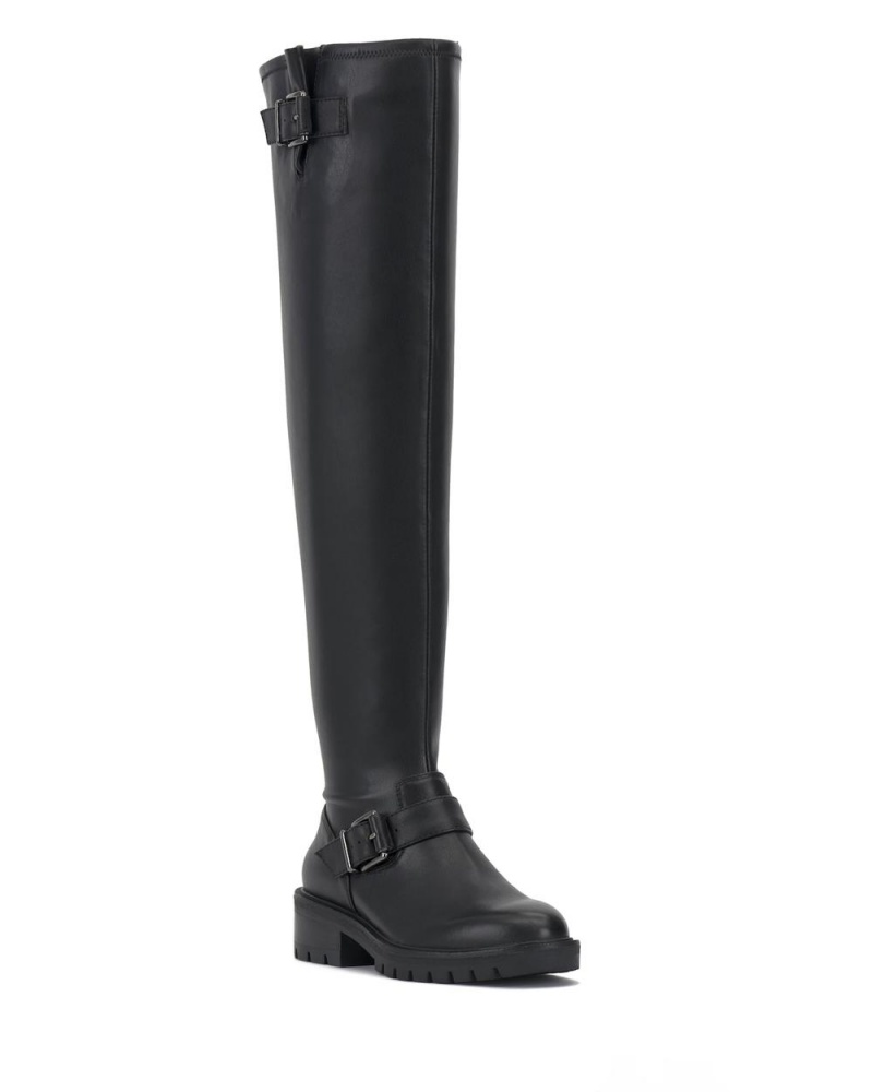 Over-The-Knee Boots Vince Camuto Abrila Wide-Calf Mujer Negras | 462-RXMNOV