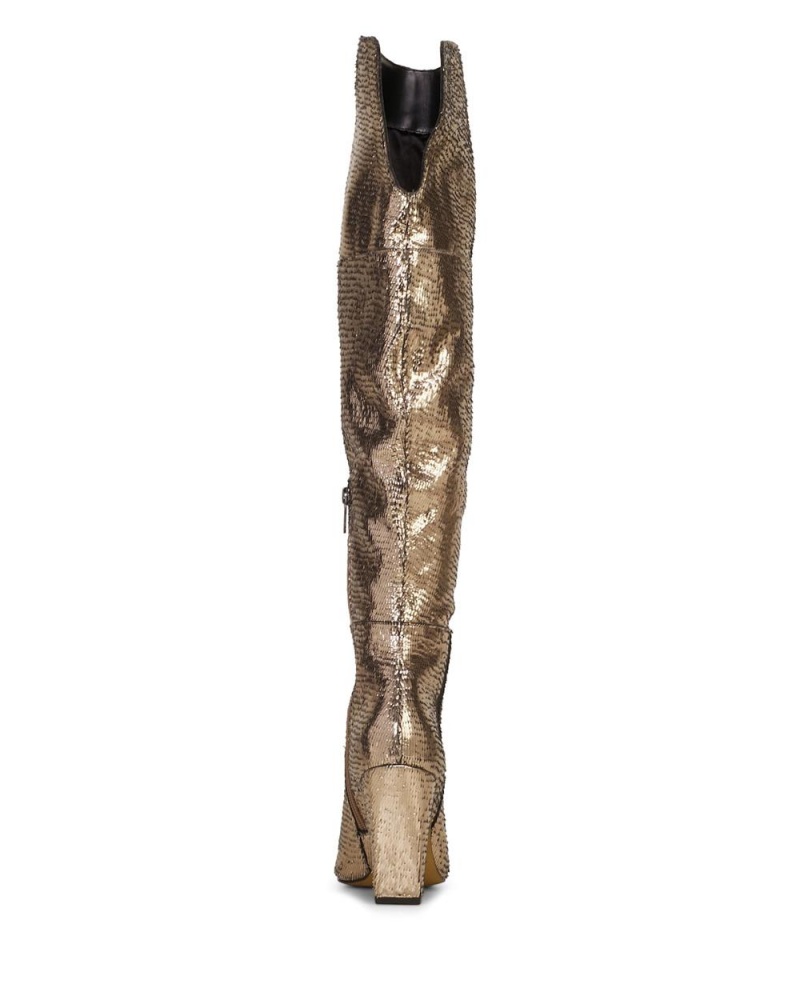 Over-The-Knee Boots Vince Camuto Minnada Extra Wide-Calf Mujer Doradas | 316-BMWXTK