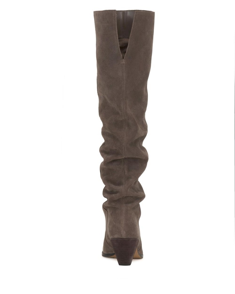 Over-The-Knee Boots Vince Camuto Sewinny Extra Wide-Calf Mujer Marrones | 658-XFSWLY