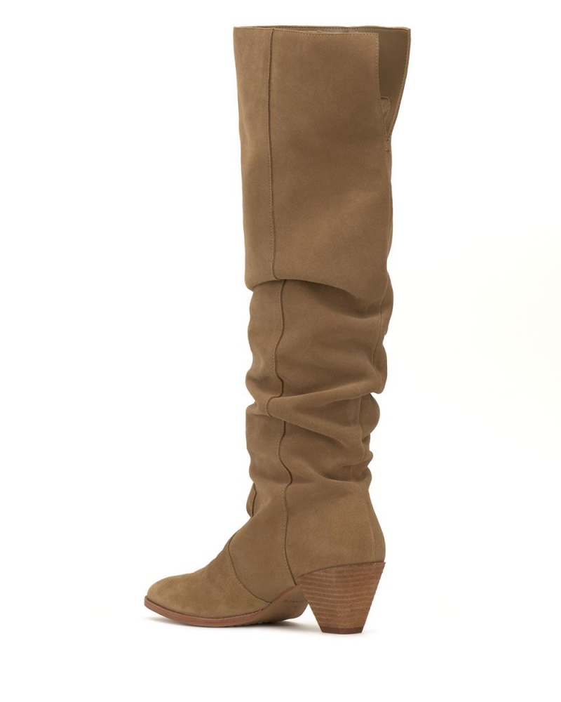 Over-The-Knee Boots Vince Camuto Sewinny Extra Wide-Calf Mujer New Tortilla Suede | 578-IUXEOC