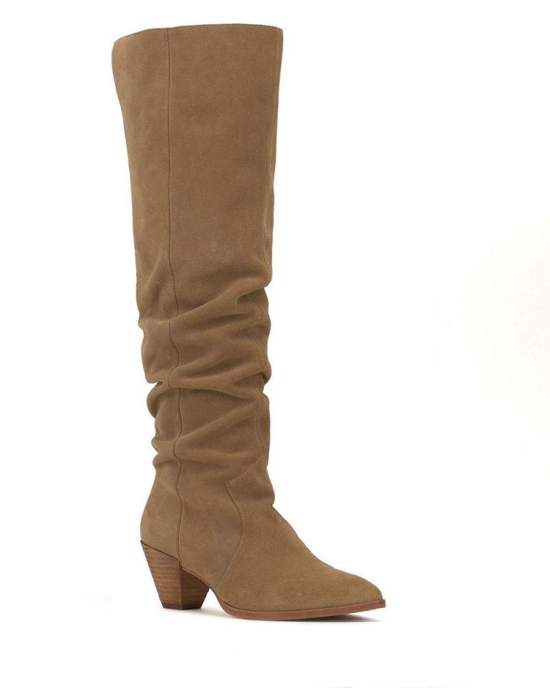 Over-The-Knee Boots Vince Camuto Sewinny Extra Wide-Calf Mujer New Tortilla Suede | 578-IUXEOC