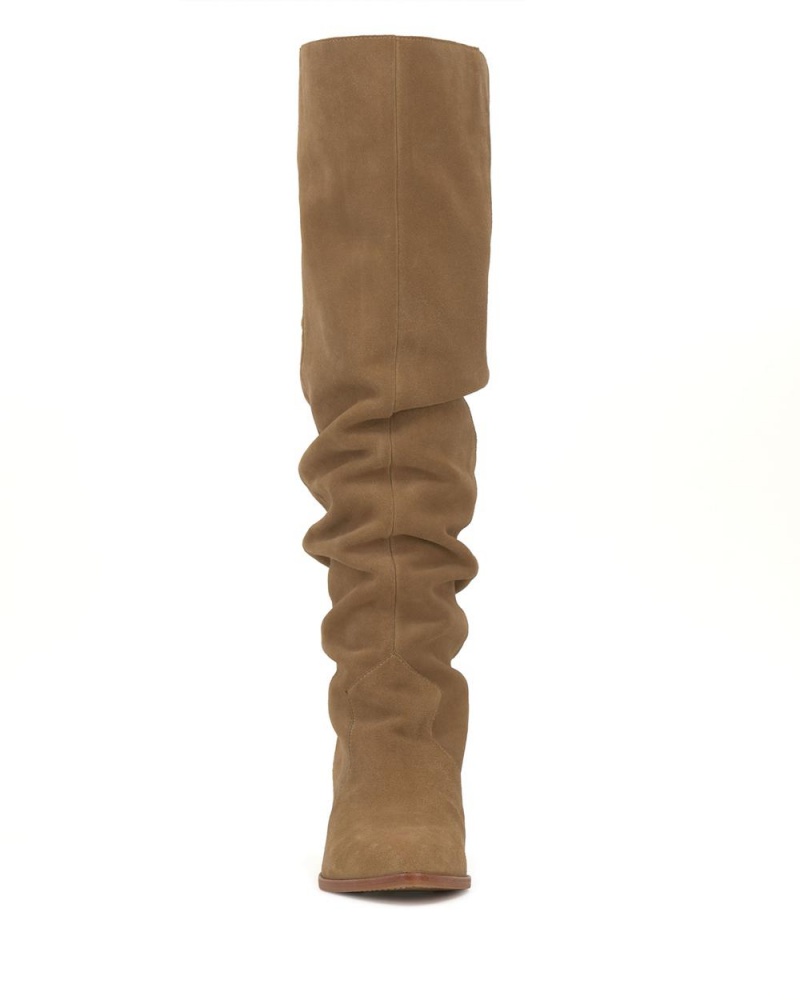 Over-The-Knee Boots Vince Camuto Sewinny Mujer New Tortilla Suede | 875-COUMLS