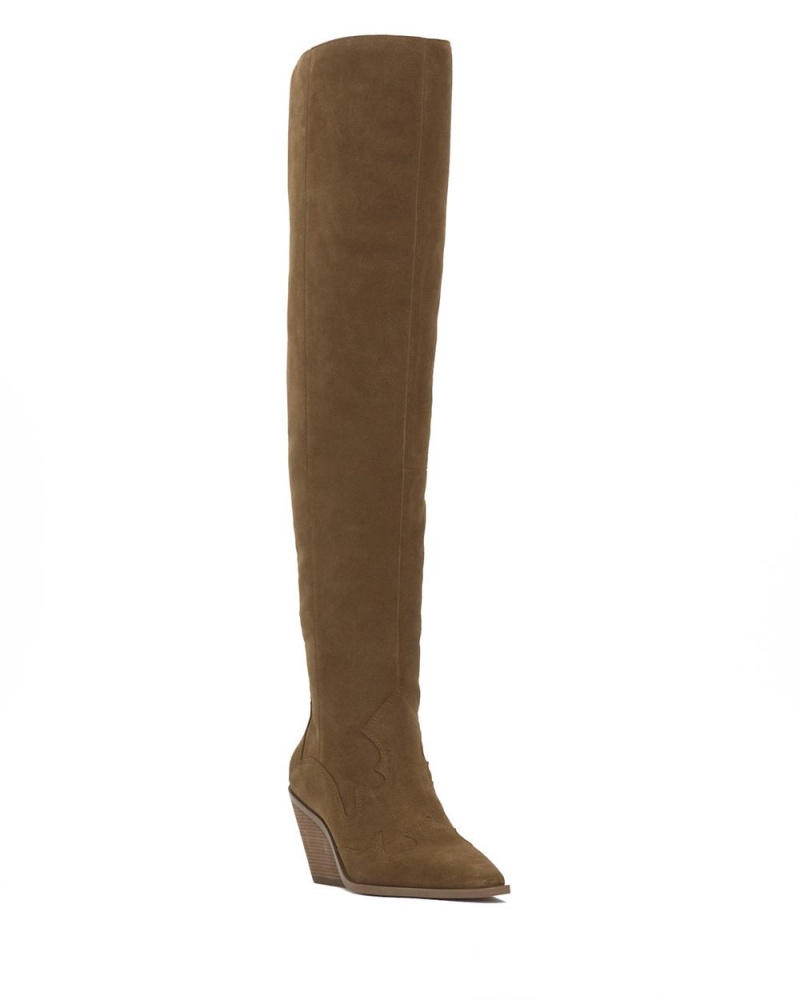 Over-The-Knee Boots Vince Camuto Shaharla Mujer Marrones | 829-VZJHLO