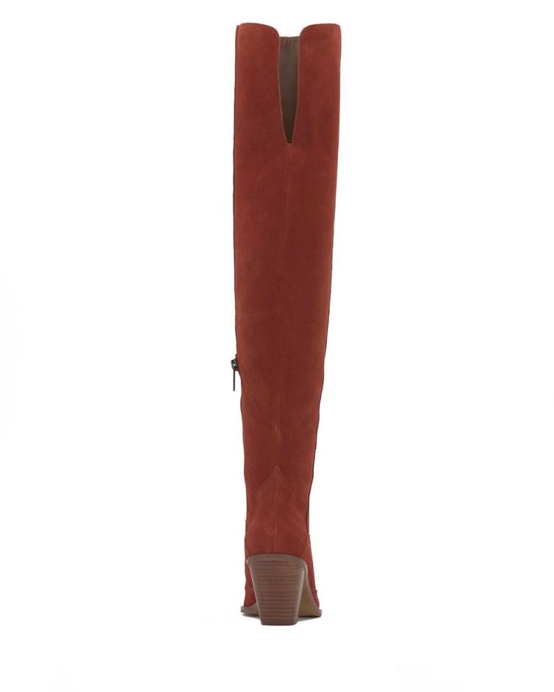 Over-The-Knee Boots Vince Camuto Shaharla Wide-Calf Mujer Burdeos | 970-TOCLSB