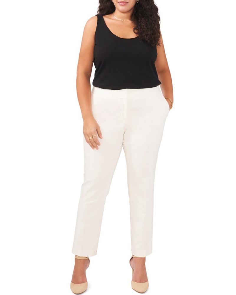 Pantalon Vince Camuto Cropped (Plus Size) Mujer Blancas | 724-MAPSTB