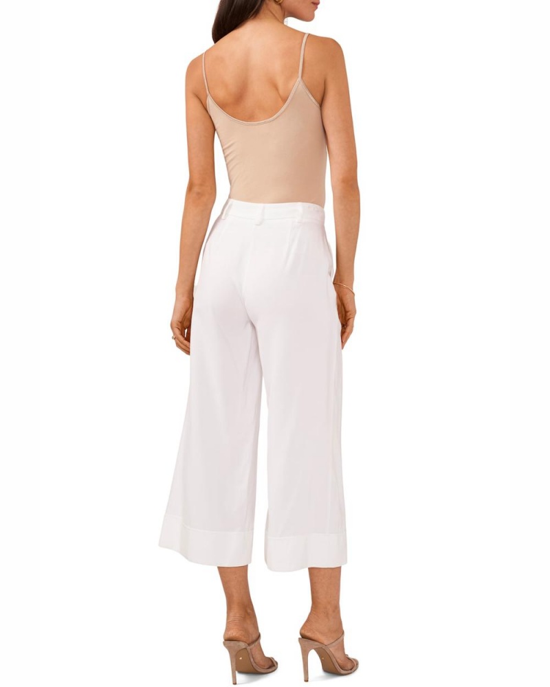 Pantalon Vince Camuto Cropped Wide-Leg Mujer Blancas | 048-ACGHBF