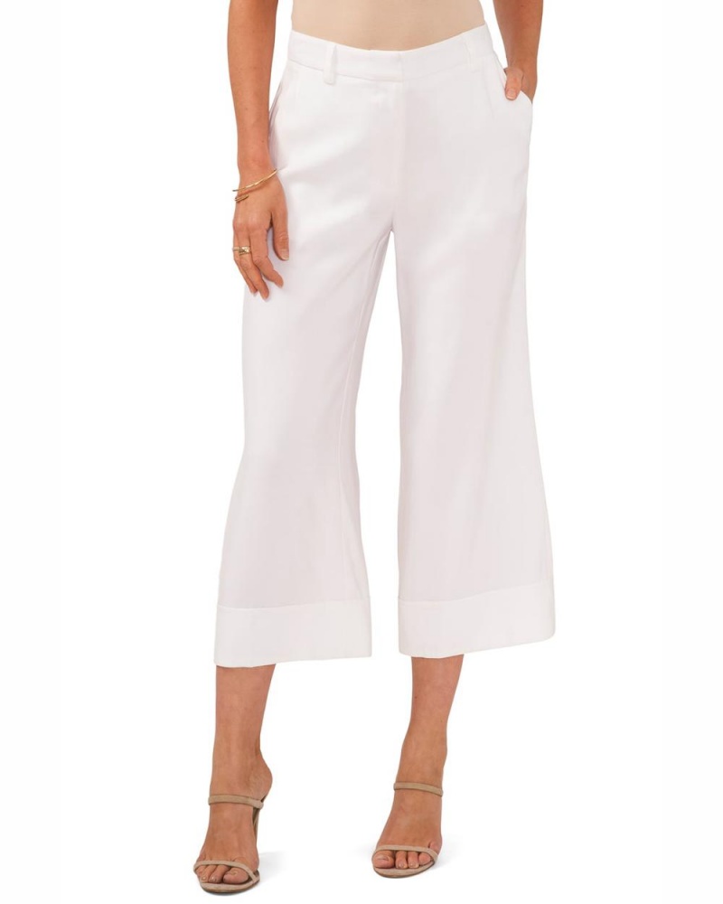 Pantalon Vince Camuto Cropped Wide-Leg Mujer Blancas | 048-ACGHBF