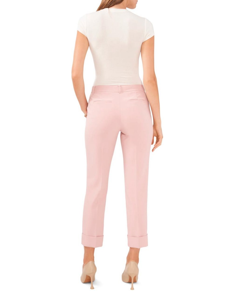 Pantalon Vince Camuto Cuffed-Front Mujer Rosas | 967-IKWBDL