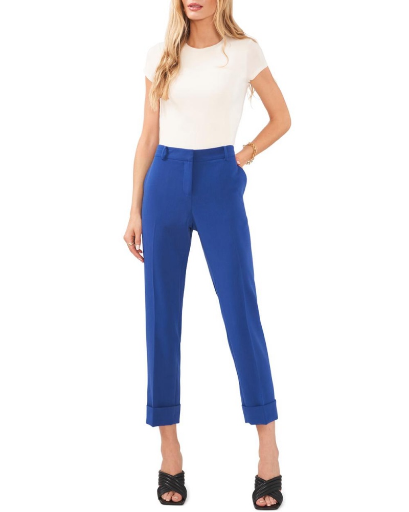 Pantalon Vince Camuto Cuffed-Front Mujer Rosas | 967-IKWBDL