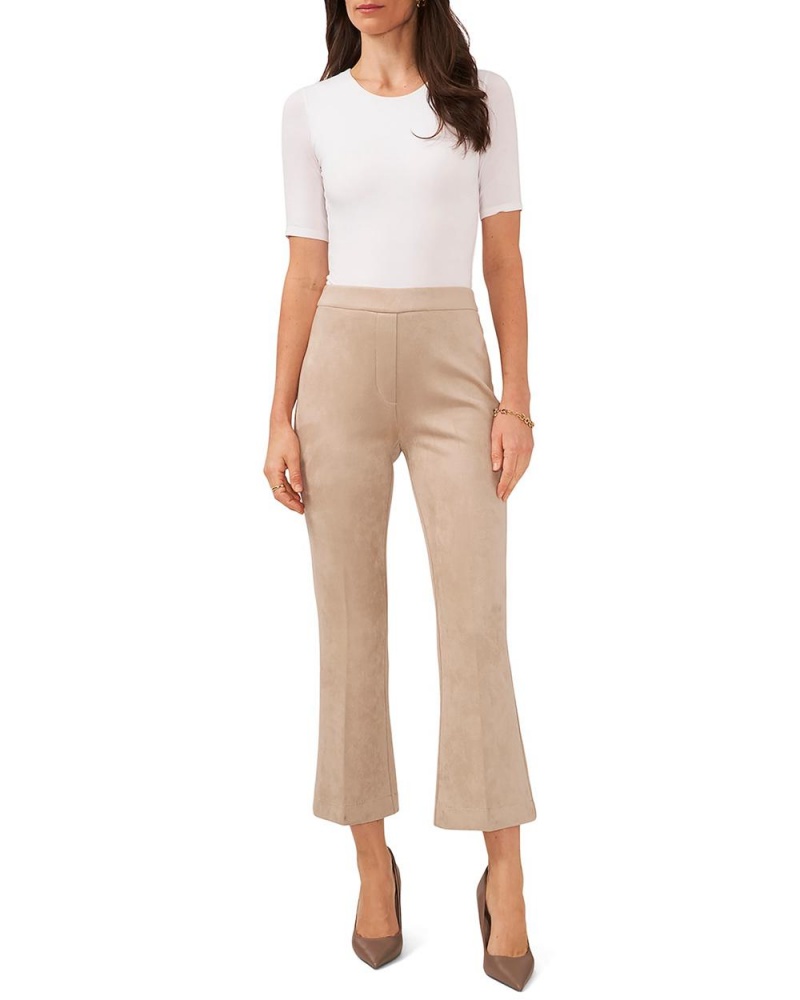 Pantalon Vince Camuto Faux Suede Flared-Hem Mujer Kaki | 572-QUBMYD