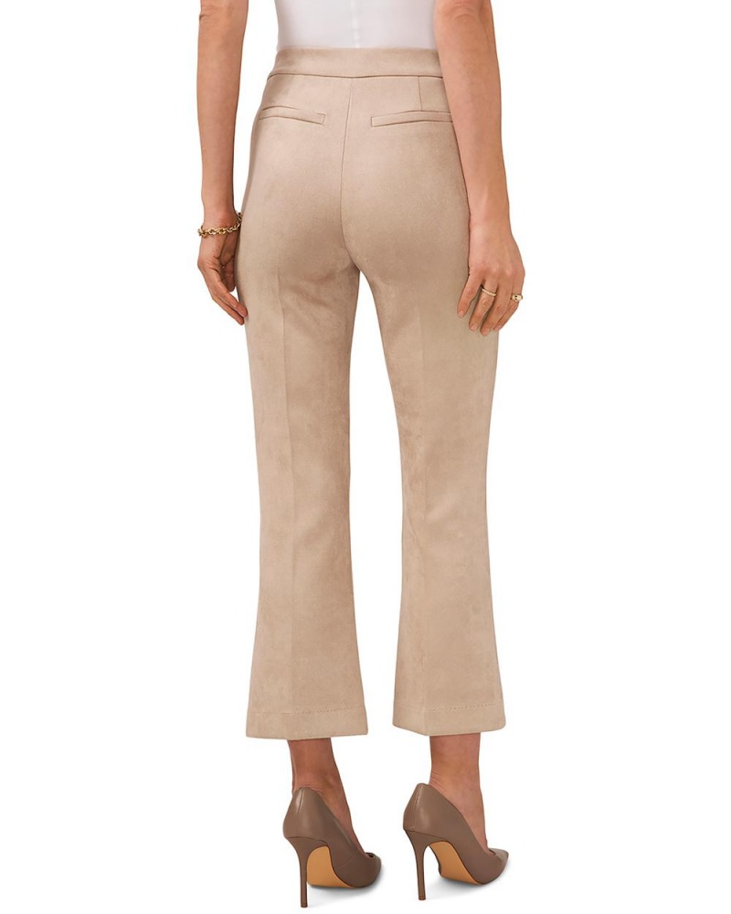 Pantalon Vince Camuto Faux Suede Flared-Hem Mujer Kaki | 572-QUBMYD