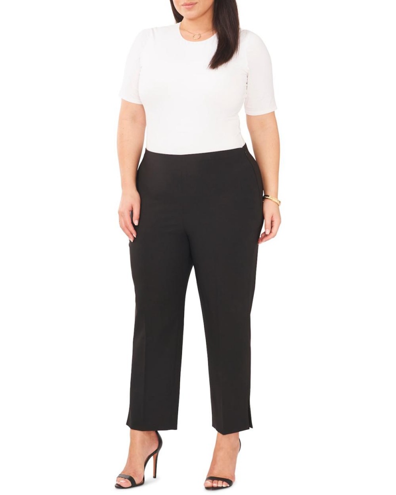 Pantalon Vince Camuto Flared Cropped (Plus Size) Mujer Negras | 390-ZVJDMR