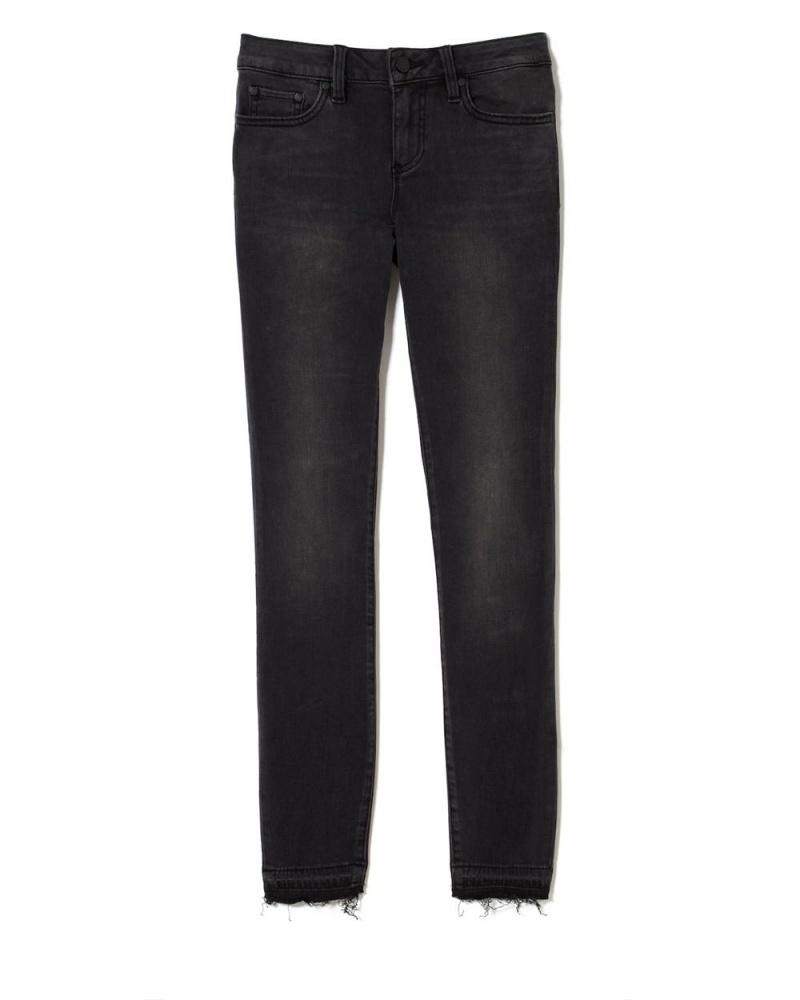 Pantalon Vince Camuto Raw-Hem Jeans Mujer Gris Oscuro | 849-VQFRIM