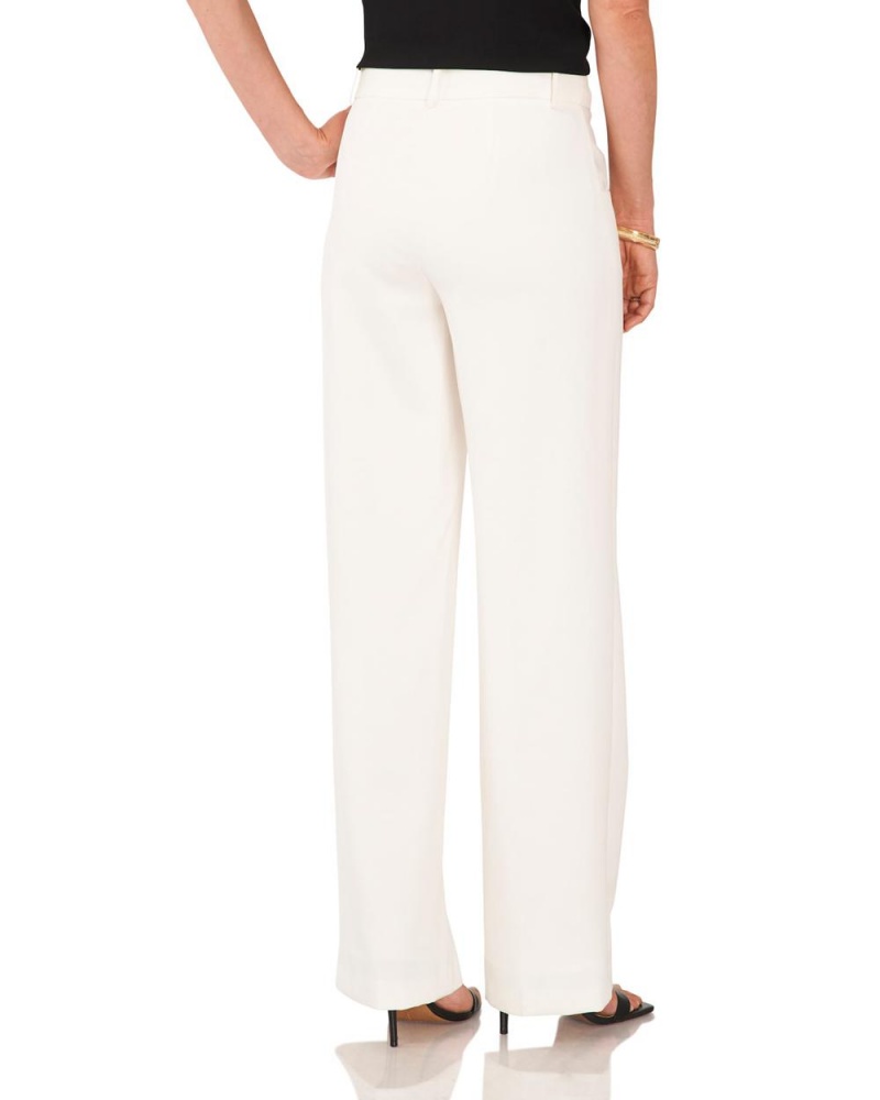 Pantalon Vince Camuto Wide-Leg Mujer Blancas | 687-YGBHOI